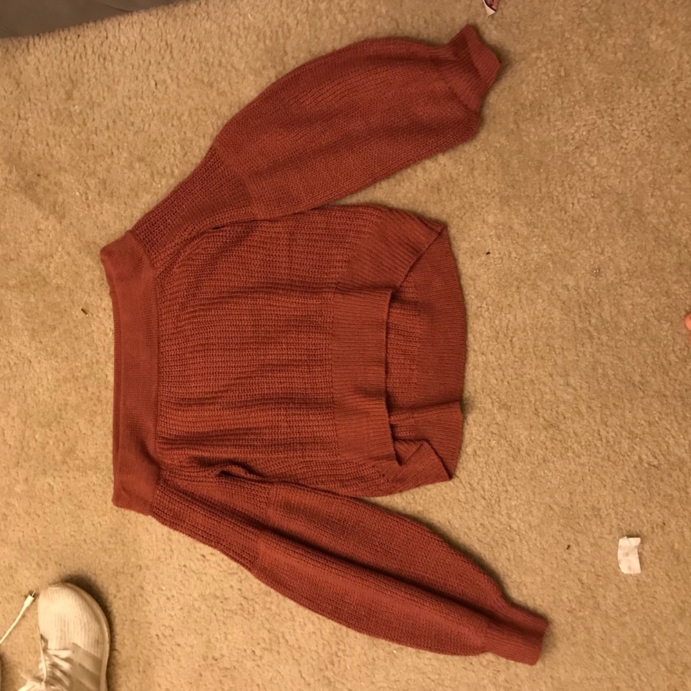 Off the shoulder sweater